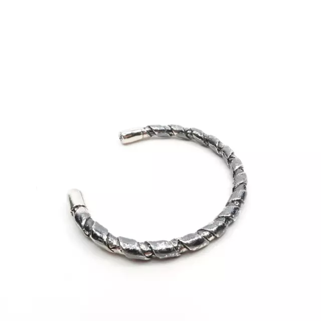 King Baby Studio Silver Wrap Cuff Bracelet Fine Silver .925 Size 6.75"