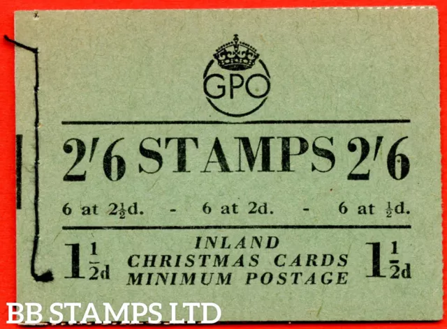 SG. BD19 (6). 2/6 - A very fine complete George VI booklet Containing Sta B72230