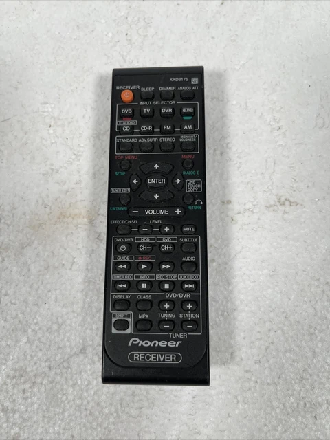 Genuine Pioneer XXD3175 AV Receiver Remote Control for HTP-2920, Sx-218, Sx-218 Genuine Pioneer XXD3175 AV Receiver Remote Control for HTP-2920, Sx-218, Sx-218