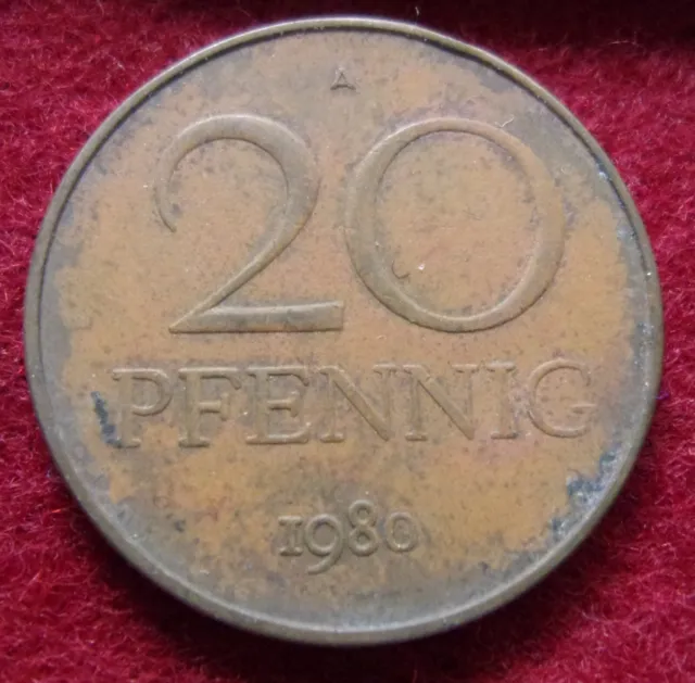 DDR 20 Pfennig 1980
