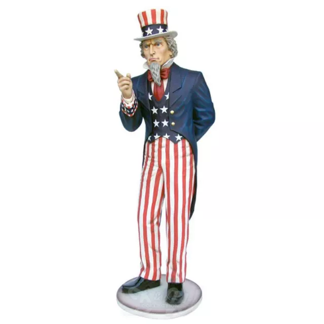 UNCLE SAM Deko AMERIKA 253 cm Deko Figur USA DEKORATION WERBUNG AMERICAN DINER