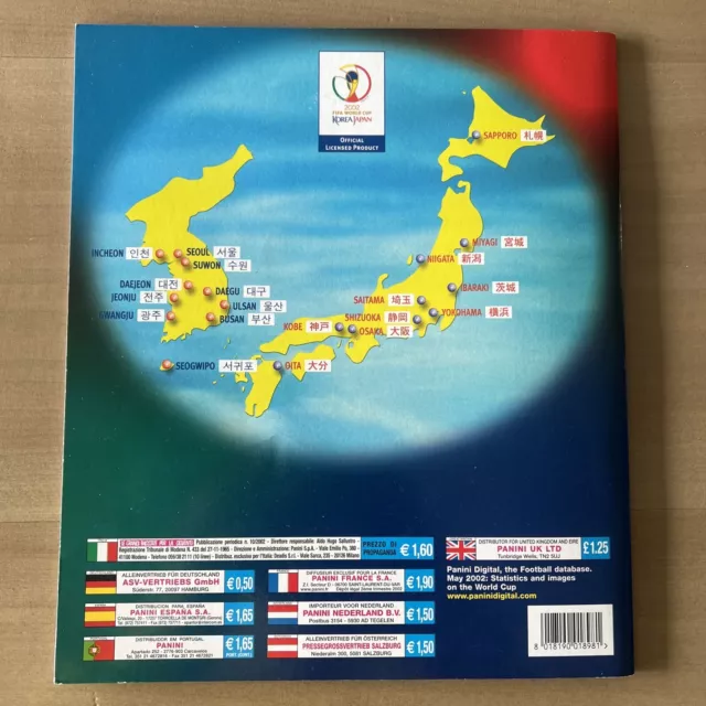 FULL ALBUM PANINI  KOREA JAPAN 🇯🇵 WORLD CUP 2002 REPRINT football CALCIO⚽️ 2