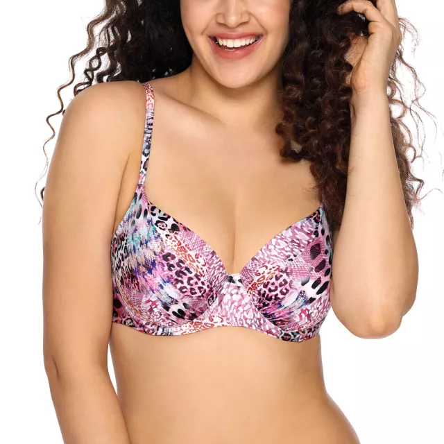 Ava Bikini-BH Dame Bademode Bikinioberteil Gemustert Bügel EU SK-145