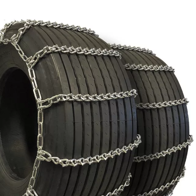 Titan Truck Tire Chains V-Bar On Road Ice/Snow 7mm 35x12.50-18