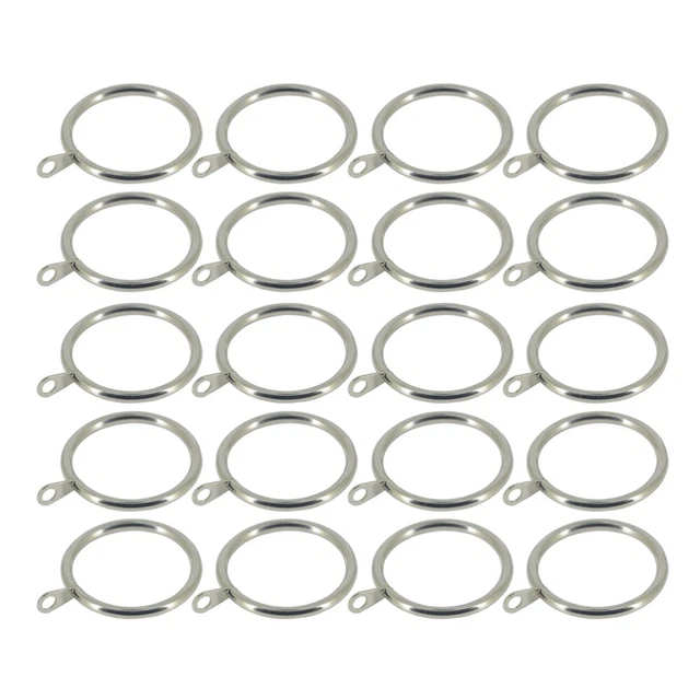 20 PIEZAS Anillos Circulares de Metal Ganchos para Cortina de Ducha Ecológica para Oficina