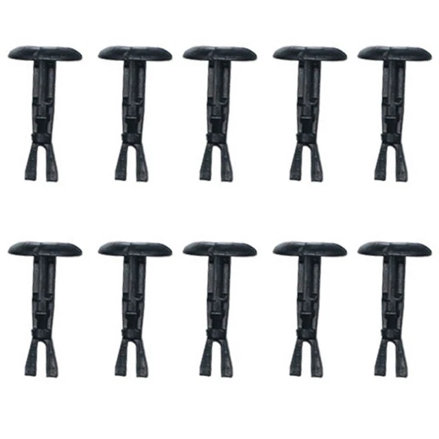 2-Piece Floor Under Cover Clip Retainers – Splash Guards Fasteners For Toyota & Lexus (Unbranded, White+Black)