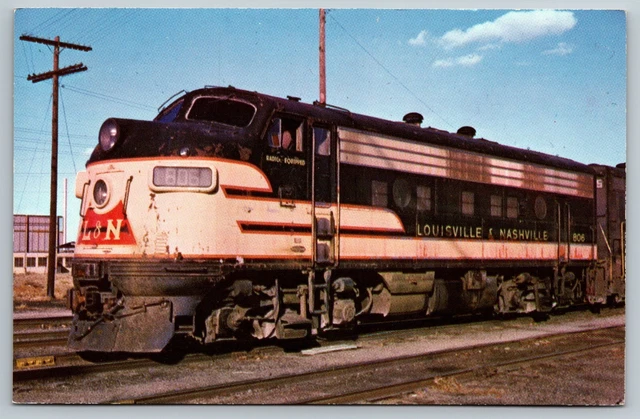 Vintage Railroad Train Locomotive Postcard - Louisville & Nashville RR #806
