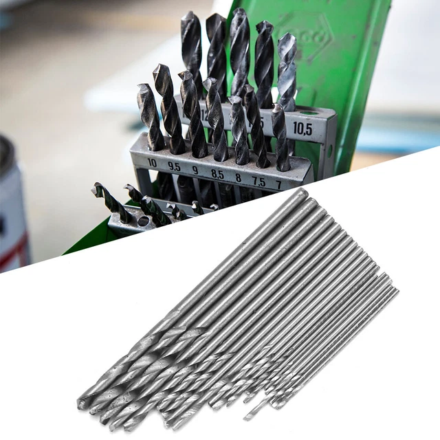 20X Mini Micro HSS Drill Bit Set 0.3mm-1.6mm Avec étui Pour Bois Plasti