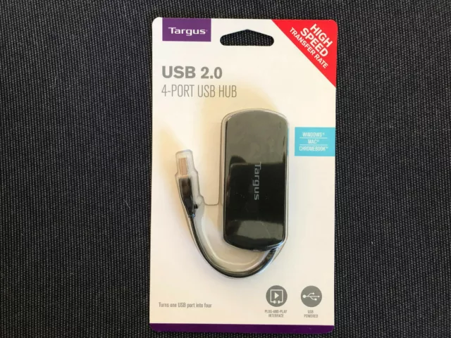 10x Targus USB 2.0 4-Port USB Hub, USB Powered  NEU und OVP