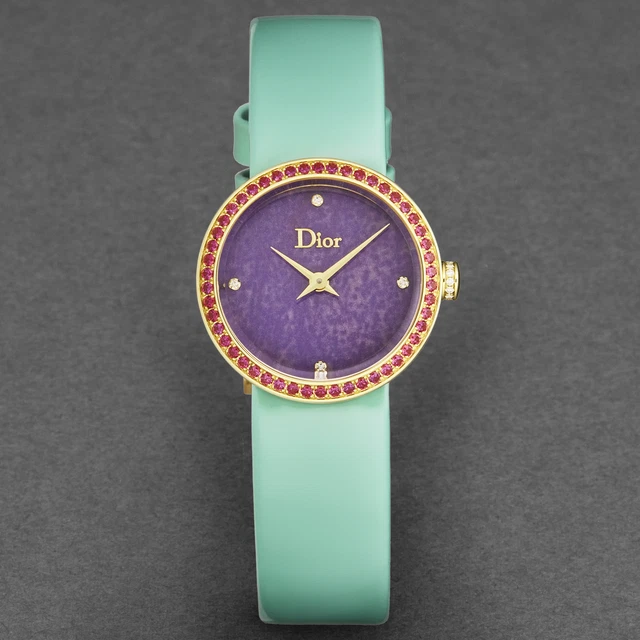 Christian Dior Women's 'La D De Dior' Diamond Bezel Purple Dial CD047152A001 4