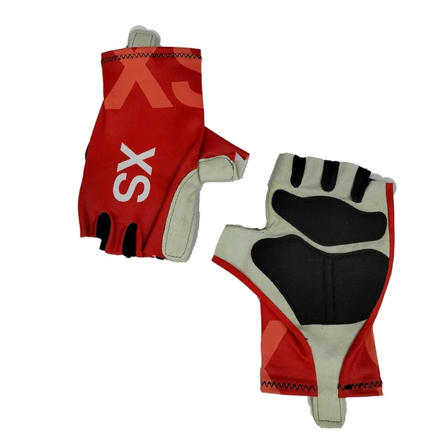 Guanti Ciclismo Bicicletta Da Corsa Estivi Rosso XS-S