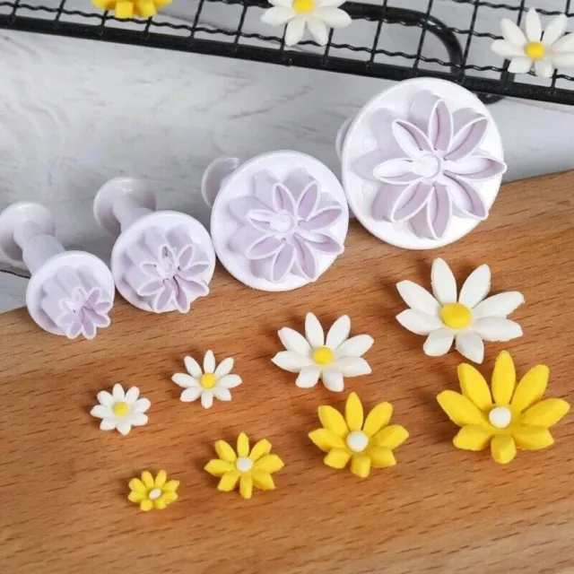 Daisy Flower Cake Decoration Cake Cutter Cookie Mold Plunger Mould Fondant Mold