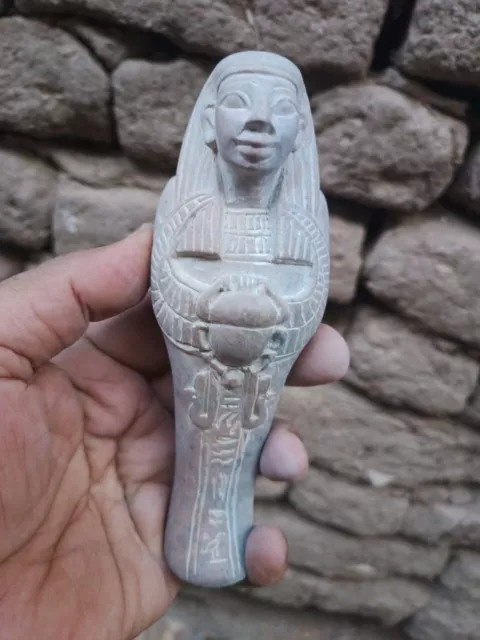 Rare Ancient Egyptian Antiques Statue Of Ushabti Shabti The Servant Egyptian BC