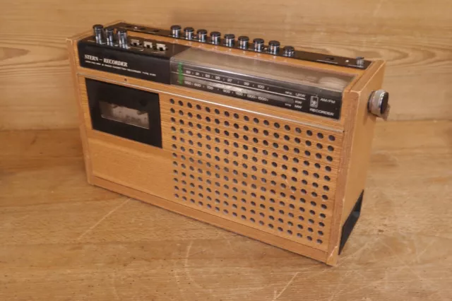 VEB STERN Recorder R160 Radio Volksempfänger Holzgehäuse RFT DDR Berlin Bastler