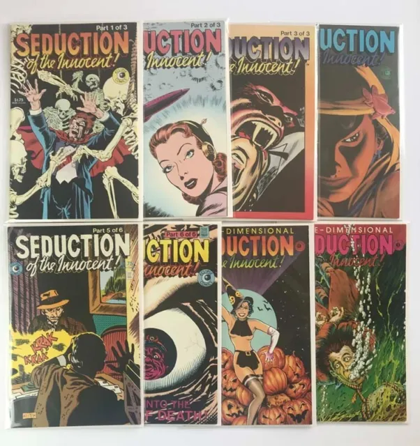 Seduction of the Innocent #1-6, #1-2 3D Lot (1985) Eclipse Comics - Sehr guter Zustand/nm (9.0)
