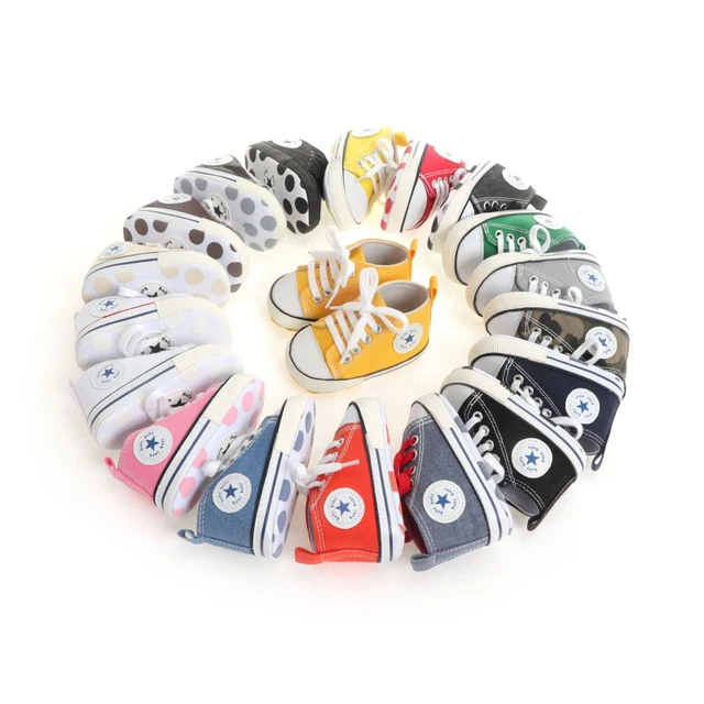 Newborn Baby Boy Girl Pram Shoes Infant Sneakers Toddler PreWalker Trainers 0-18