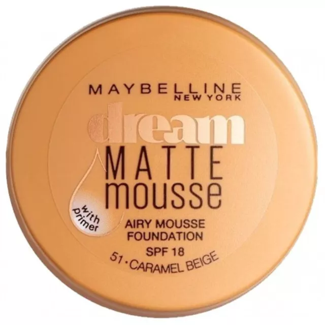 Fond de teint dream matte mousse 51 caramel beige Maybelline