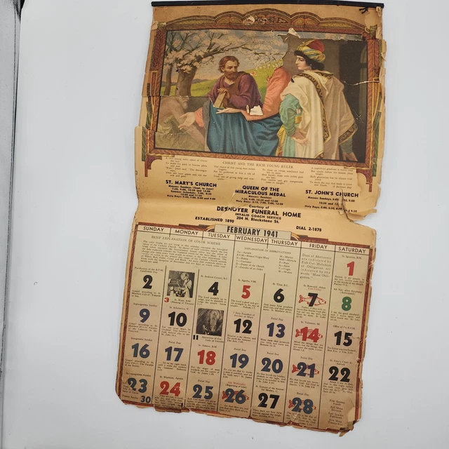 1940-59, Calendars, Paper, Collectibles - PicClick