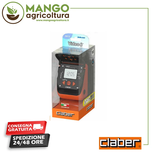 Programmatore Claber 8413 Aquauno Video 6 Plus