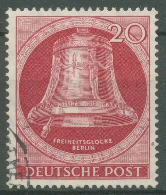 Berlin 1951 Freiheitsglocke Klöppel links 77 gestempelt (R19257)