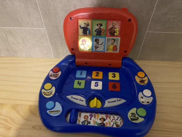 Fireman Sam My First Laptop Educational Interactive Learning Toy Working 2010
