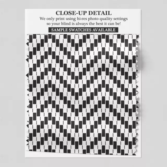 336 Chevron Weave Monochrome Roller Blind - various sizes, blackout FREE P&P