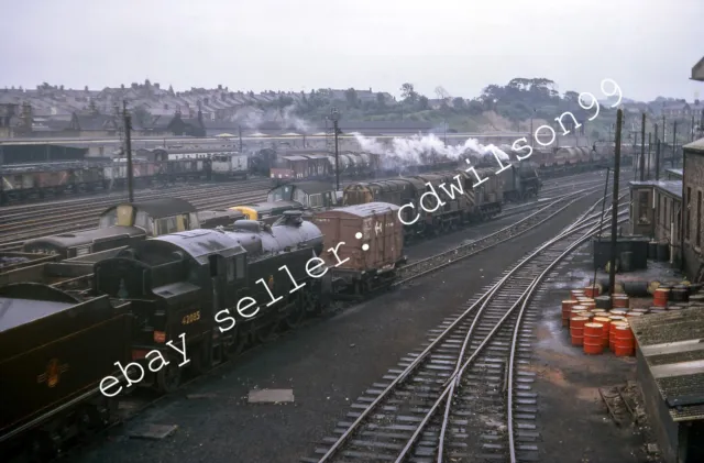 35mm British Railway Slide - BR No. 42085 4P 2-6-4T at Carnforth 1966 [J828]