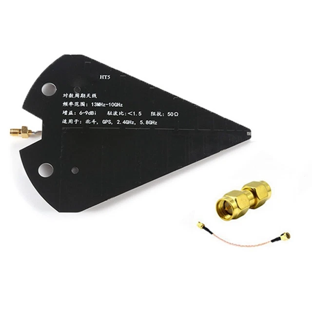 Antenne Log-Périodique Passive 0.1-12 GHz Haute Précision - Antenne Directionnelle Pour Radiogoniométrie Et Mesure De Signaux Sans Alimentation Externe