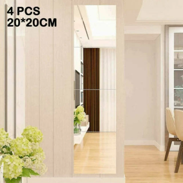Espejo Pegatina Pared Acrílico Baño Dormitorio Espejo Maquillaje