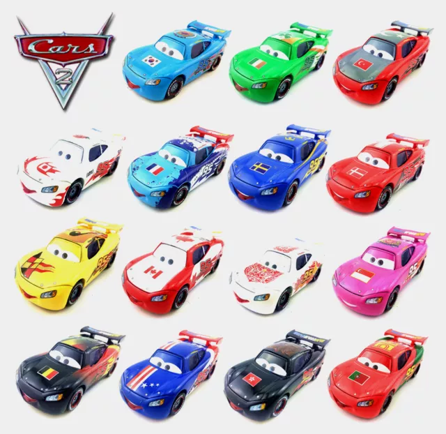 Disney Pixar Cars Lightning McQueen World Grand Prix Piston Cup Toy Mattel  V2797