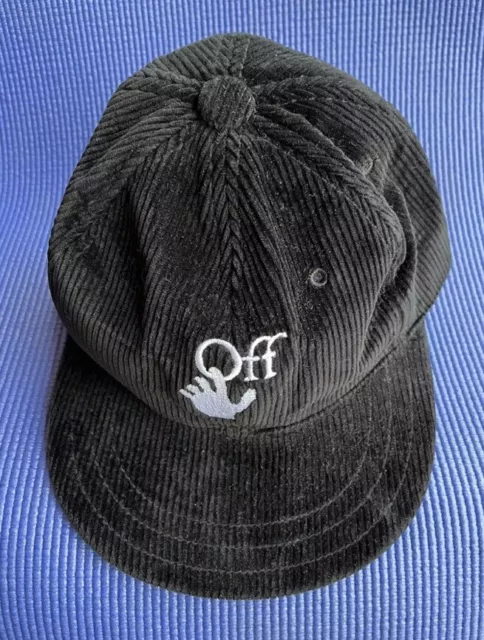 Off White logo cap corduroy hat embroidered Virgil Abloh OW