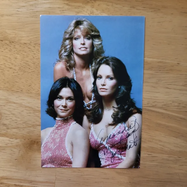 Jaclyn Smith Charlie's Angels Hand Signed 4x6 Photo Autograph A To Amanda