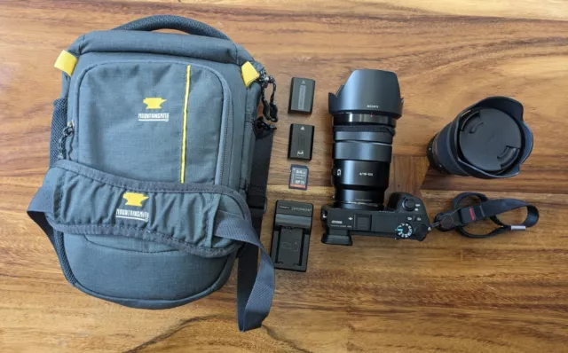 Sony Alpha a6500 Digital Camera Body + 2 lenses + Camera bag