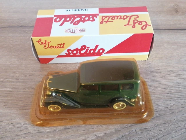 Voiture Miniature FORD V8 1936 Verte - Échelle 1/43, Solido Par Hachette, état Neuf Dans Boîte
