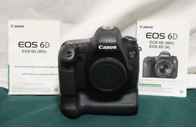 Canon EOS 6D 6-D 20.2MP Digital SLR Camera Body And Battery Pack Only W/ Charger