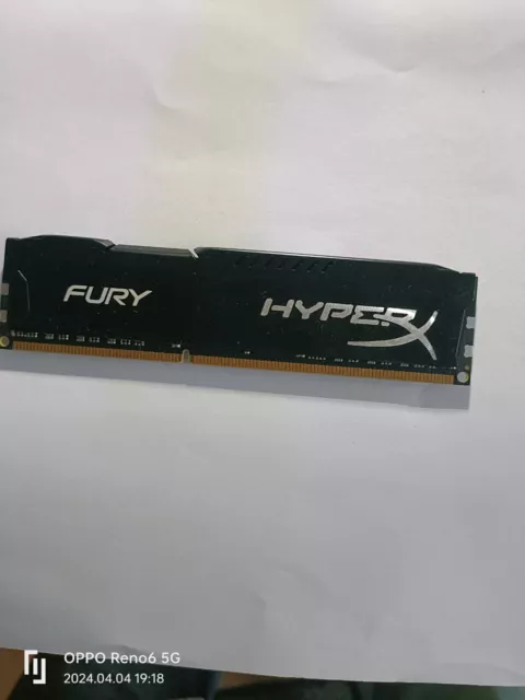 HyperX FURY DDR3 8GB 1600 MHz PC3-12800 Desktop Memory DIMM 240pin(Achat Trompé)