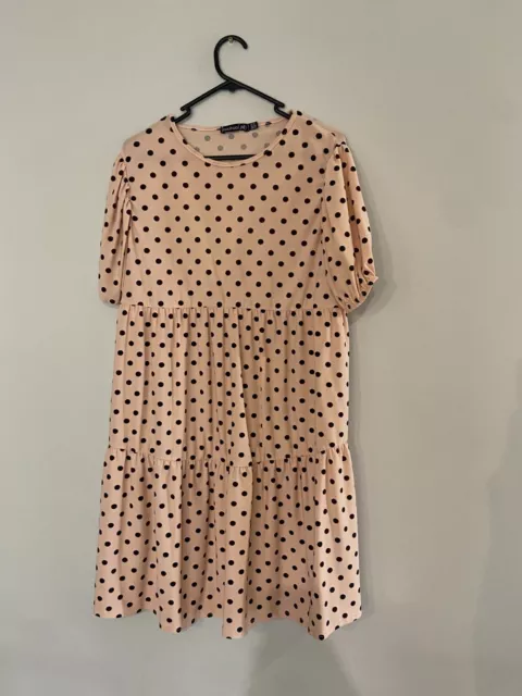 Boohoo Maternity Dress spotty size 16