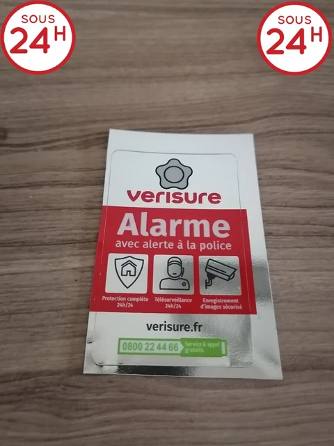 Lot De 7 Autocollants Alarme Verisure 2026 – Authentiques, Neufs, France