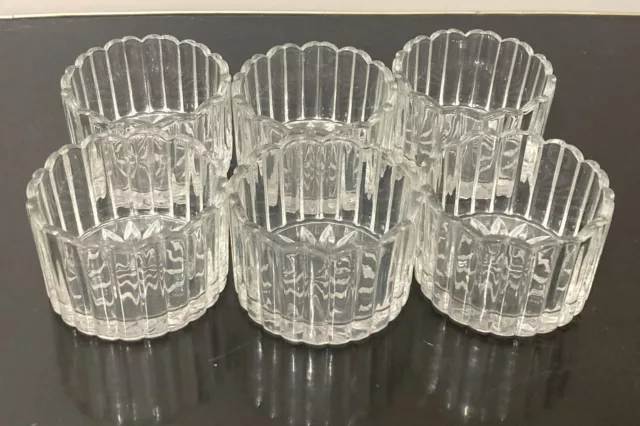 LOT de 6 Coupelles Verrines en verre apéritif entrée