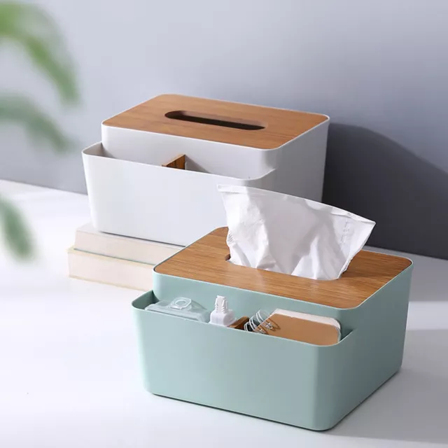 Tissue Box Cover Table Napkin Paper Case Car Holder Storage Organizer Dispenser