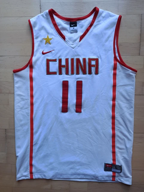 NIKE YI JIANLIAN China Jersey Jersey FIBA Basketball White White L