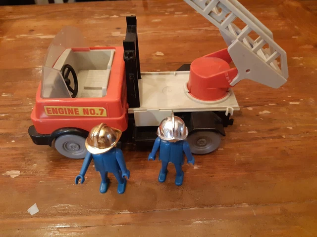 Playmobil Vintage Pompier – Camion Grande échelle, Set 3236-B De 1978, Occasion