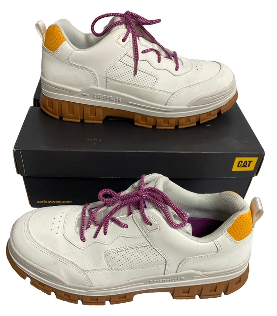 RARE SCARPE DA ginnastica da uomo Caterpillar EXALT Oxford con lacci in  pelle bianca 12 LARGHE UK EUR 104,83 - PicClick IT