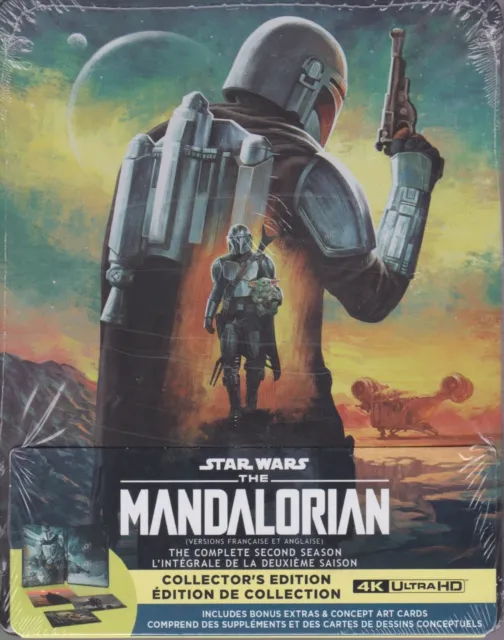 Star Wars The Mandalorian Complete Second Season 4K Ultra Hd Set -Steelbook Case
