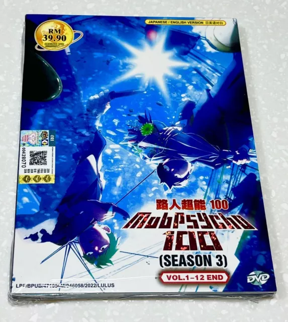 Mob Psycho 100 Season 1-3 Vol.1-37 END Complete Anime DVD [English Dubbed]