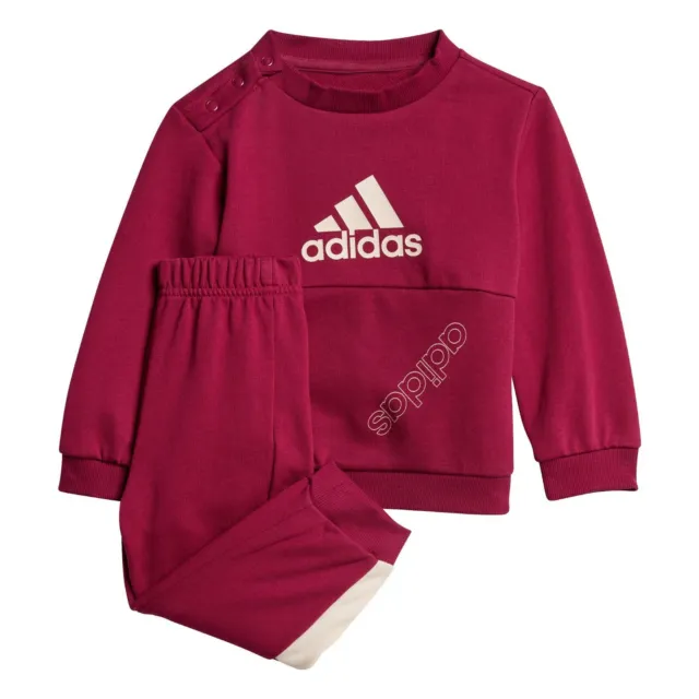 Adidas tuta bambina felpa neonato pantaloni inferiori nuovi di zecca con etichetta