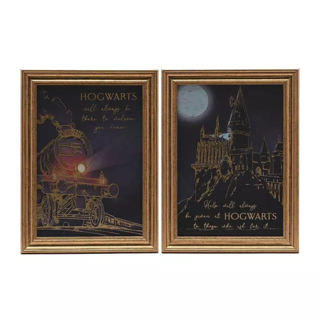 Offiziell Harry Potter Alumni Hogwarts Express Gerahmt Wandkunst (Set Mit 2) -