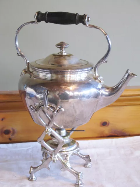 Rare Antique Christofle Silverplate Grape & Vine Motif Tilting Teapot