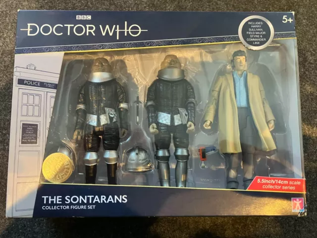 Doctor Who The Sontarans Collector Figure Set B&M Exclusive New & Sealed