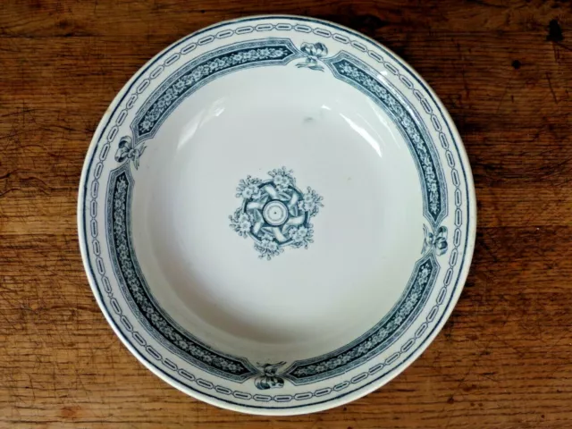 Plat Rond Et Creux En Faience Hamage Moulin Des Loups Decor Anglais Vintage